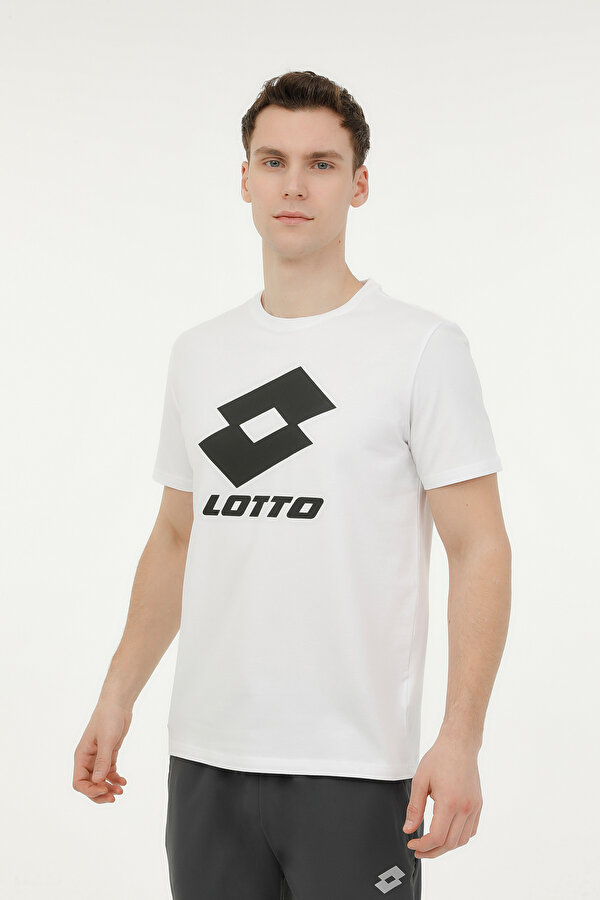 Lotto M-CLEVER LG T-SH 3FX Beyaz Erkek Kısa Kol T-Shirt