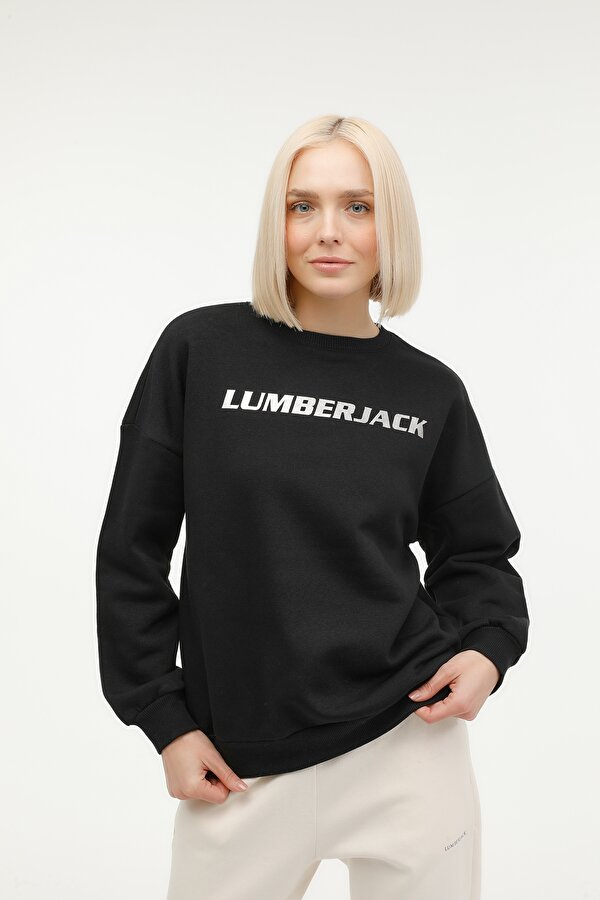 Lumberjack WL DINA 16GF224 2PR Siyah Kadın Sweatshirt