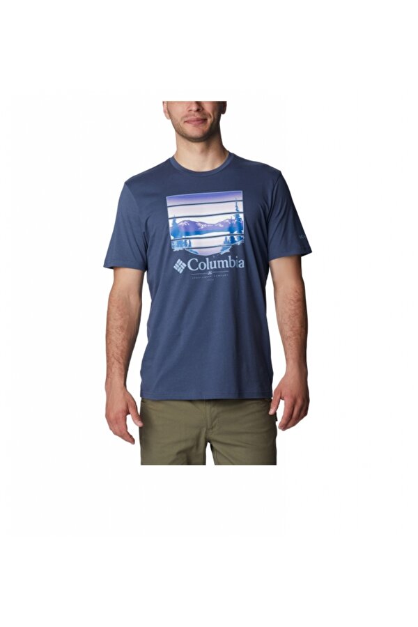 Columbia Csc M Colorful Vista SS Tee Erkek Tişört CS0304-480 Columbia Csc M Colorful Vista SS Tee Erkek Tişört CS0304-480