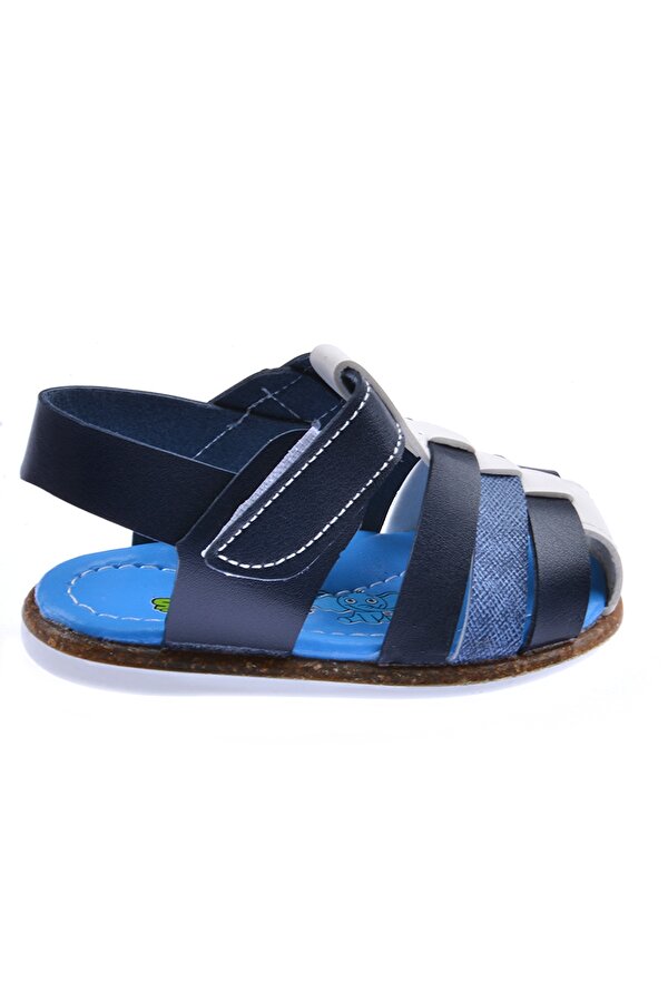 Kiko Kids Erkek Çocuk İlk Adım Sandalet Şb 2321-29 Lacivert - Mavi