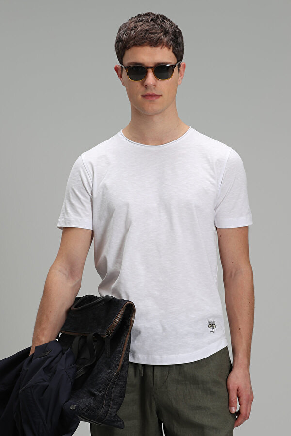 Lufian Erkek Junya Basic T-Shirt 111020149 Beyaz