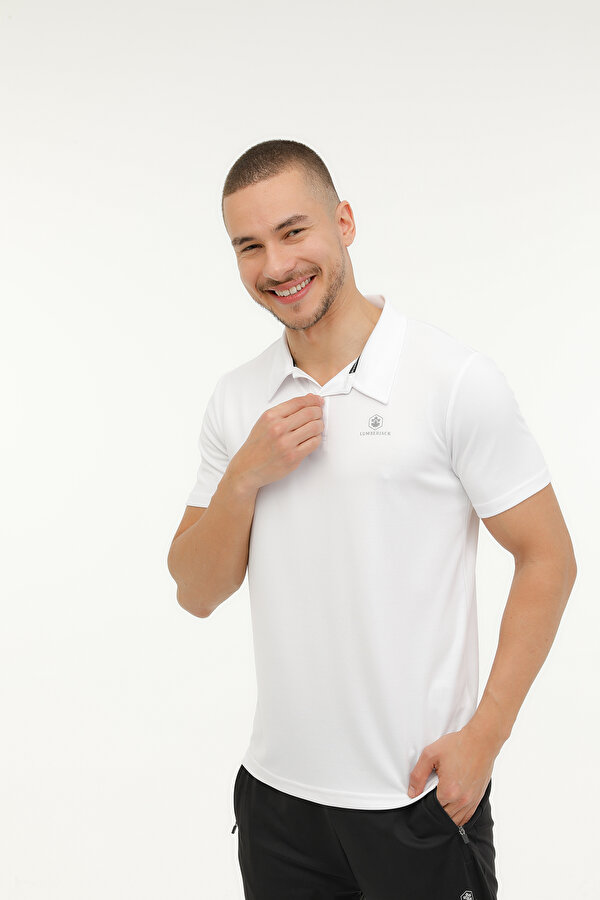 Lumberjack M-Ct461 Sherman T-Sh 3Fx Белый Мужчина Рубашка-Поло