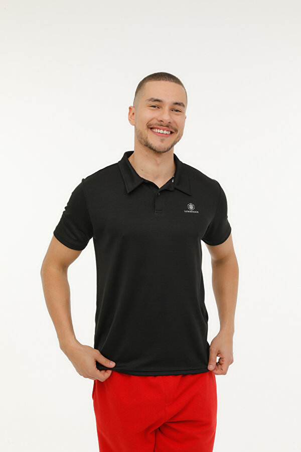 Lumberjack M-Ct461 Sherman T-Sh 3Fx Черный Мужчина Рубашка-Поло