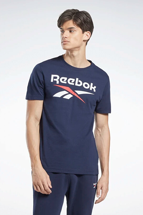 Reebok RI Big Logo Tee Lacivert Erkek Kısa Kol T-Shirt