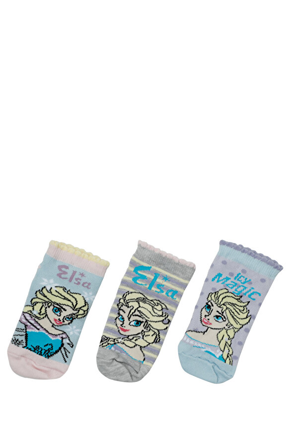 Frozen FLY 3 LU PTK-G 3FX Çok Renkli Kız Çocuk Çorap