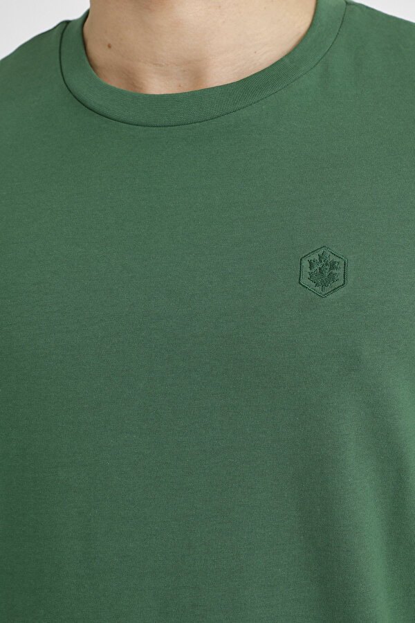 Lumberjack T-SHIRT COTTON JERSEY D GREEN Man Sleeve T-Sh