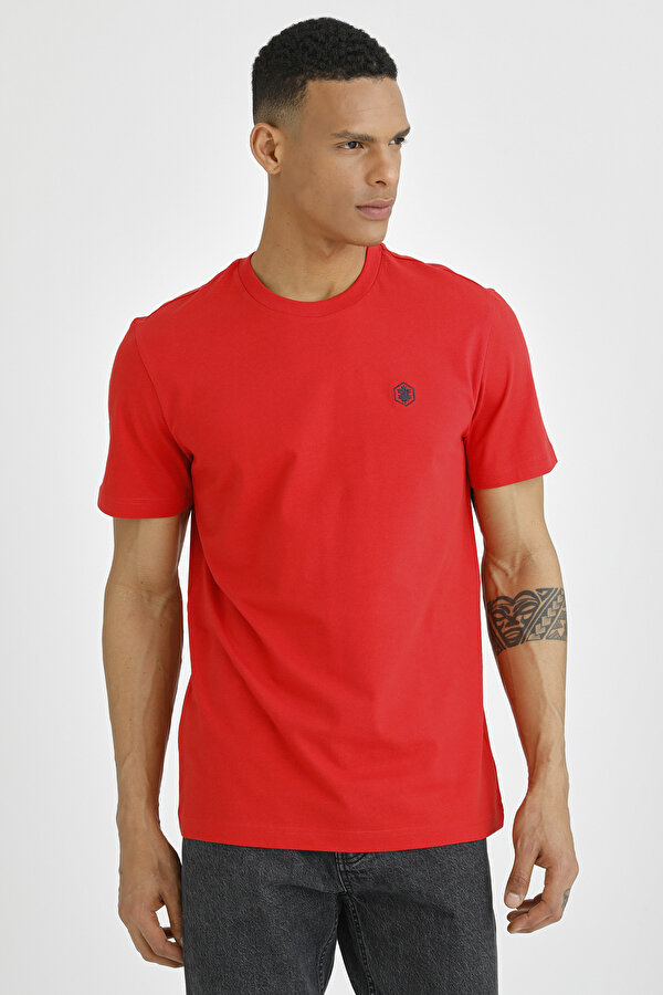 Lumberjack T-SHIRT BASIC SMALL LOGO RED Man Sleeve T-Sh
