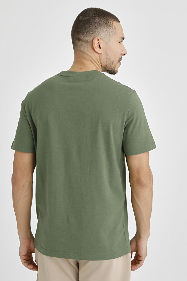Lumberjack T-SHIRT BASIC SMALL LOGO ARMY GREEN Man Sleeve T-Sh