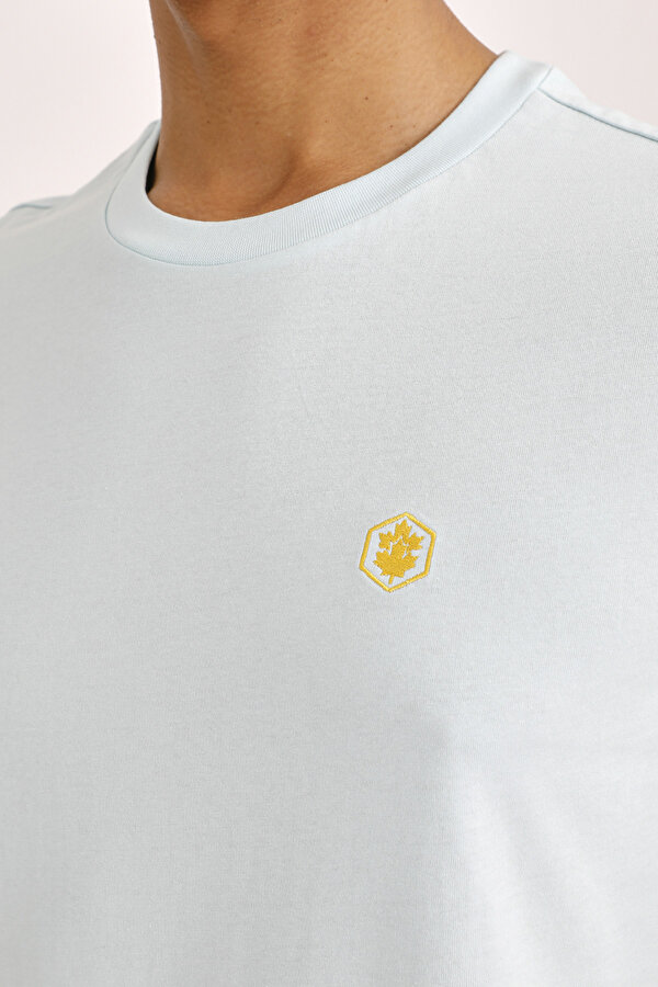 Lumberjack T-SHIRT BASIC SMALL LOGO BLUE KATYONK Man Sleeve T-Sh