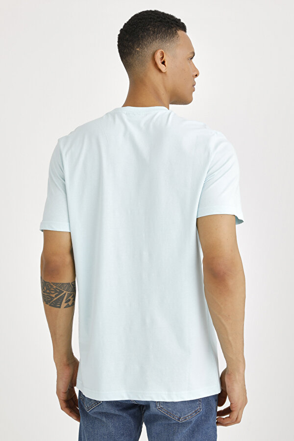 Lumberjack T-SHIRT BASIC SMALL LOGO BLUE KATYONK Man Sleeve T-Sh