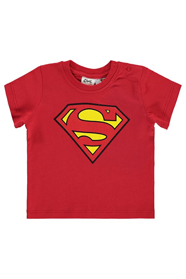 SUPERMAN Süperman Erkek Çocuk Tişört 6-18 Ay Kırmızı