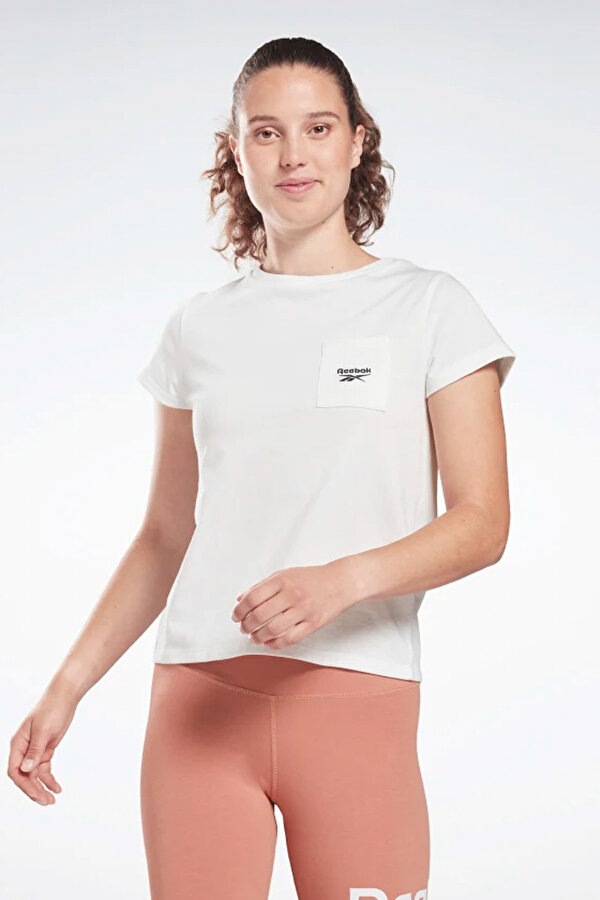 Reebok RI TEE Beyaz Kadın Kısa Kol T-Shirt