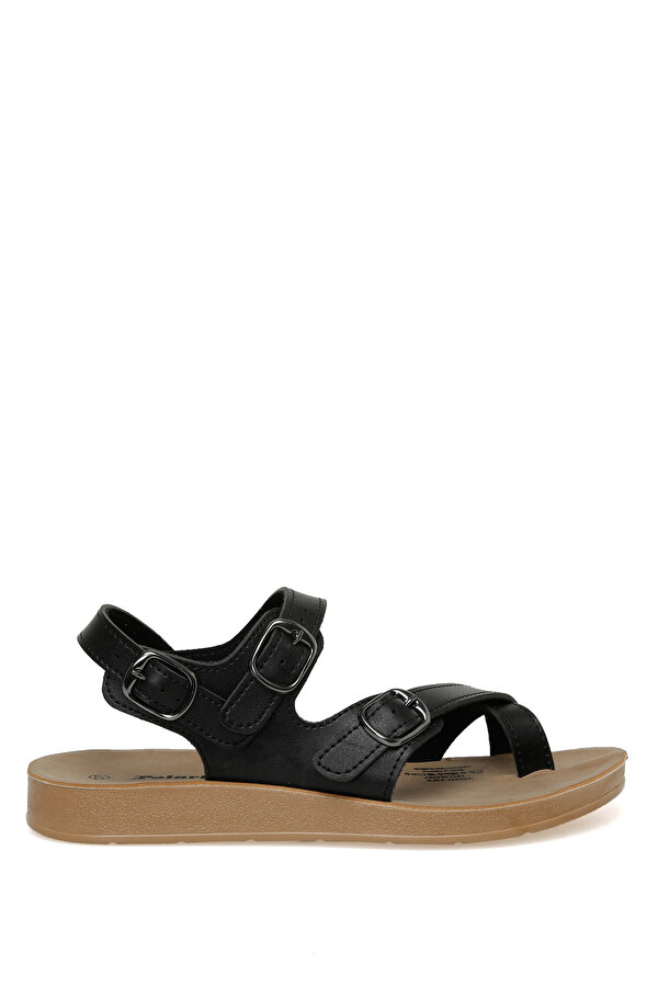 Polaris 158657.Z3FX Siyah Kadın Comfort Sandalet