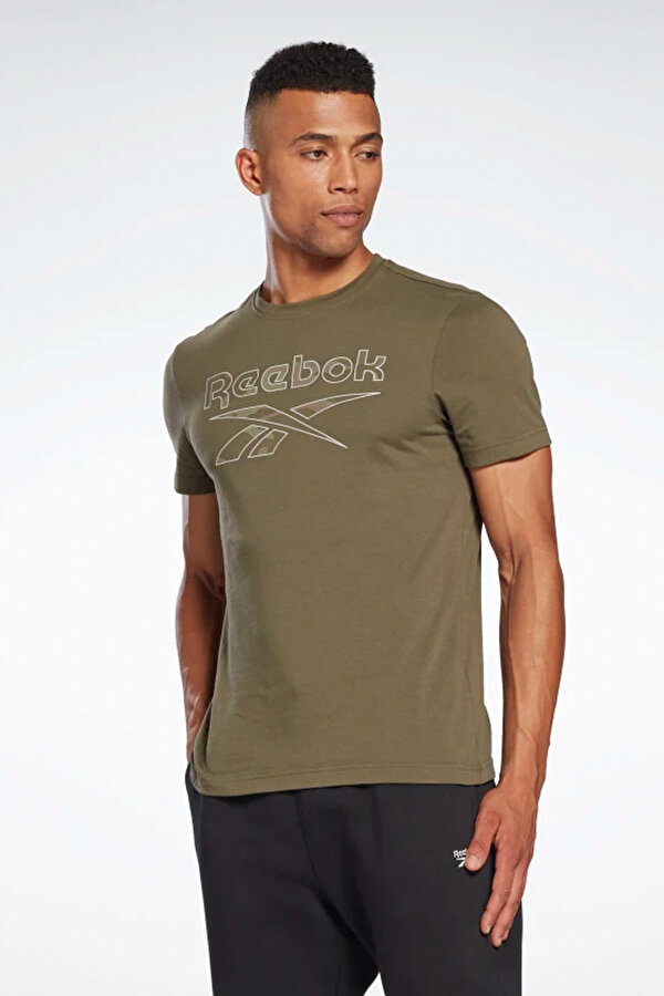 Reebok ID Camo T-Shirt Yeşil Erkek Kısa Kol T-Shirt