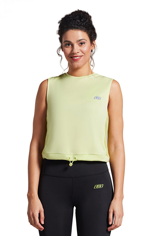 Skechers W Performance Coll. Mesh Yeşil Kadın Kısa Kol T-Shirt