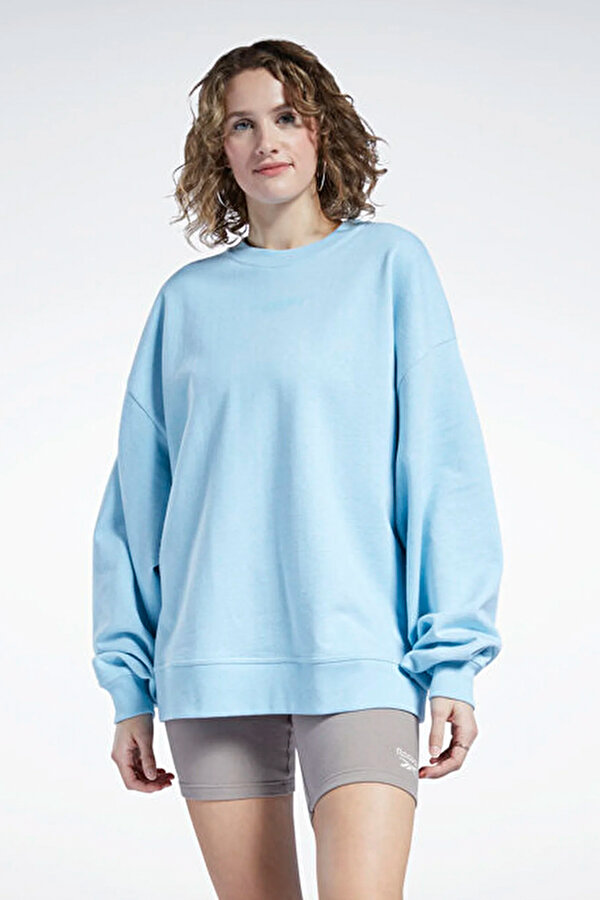 Reebok MADWOMEN CREW Mavi Kadın Sweatshirt