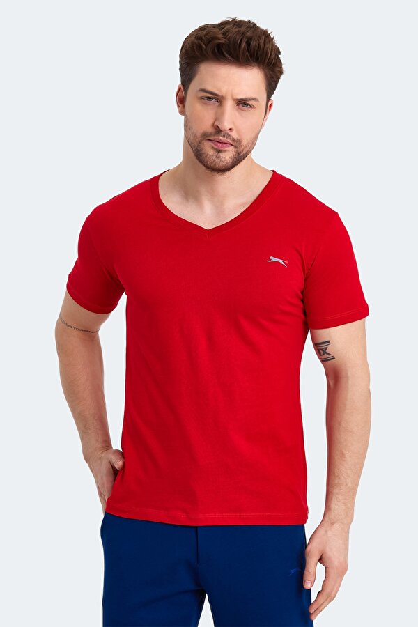 Slazenger SARGON KTN Erkek T-Shirt Kırmızı
