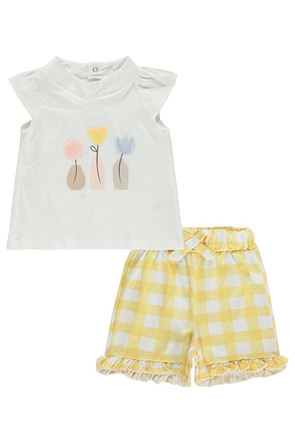 Civil Baby Kız Bebek Takım 6-18 Ay Ekru