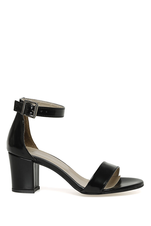 Butigo S1100-1 3FX Siyah Kadın Topuklu Sandalet