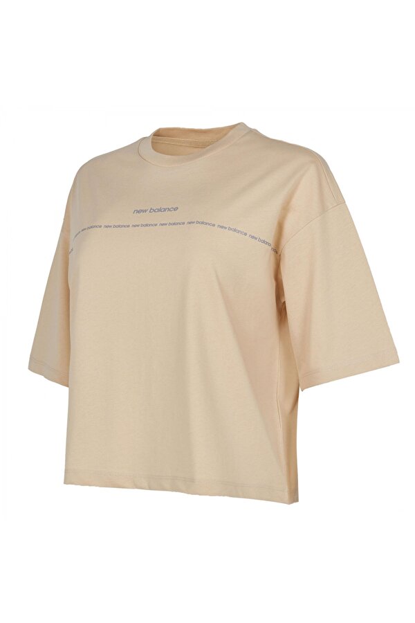 New Balance Wnt1349 Nb Woman Lifestyle Bej Kadın T-Shirt New Balance Wnt1349 Nb Woman Lifestyle Bej Kadın T-Shirt