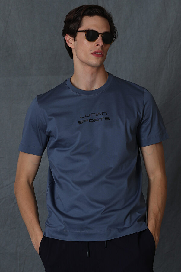 Lufian Erkek T Shirt 111020167 KOYU MAVİ