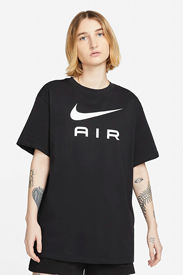 Nike W NSW TEE AIR BF Siyah Kadın Kısa Kol T-Shirt