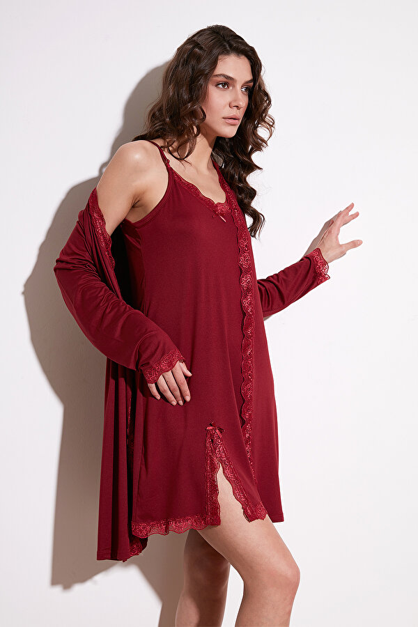 Lela Bayan Gecelik 6097580 BORDO