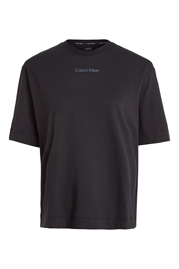 Calvin Klein PW - SS T-Shirt (Relaxed) Siyah Kadın Kısa Kol T-Shirt