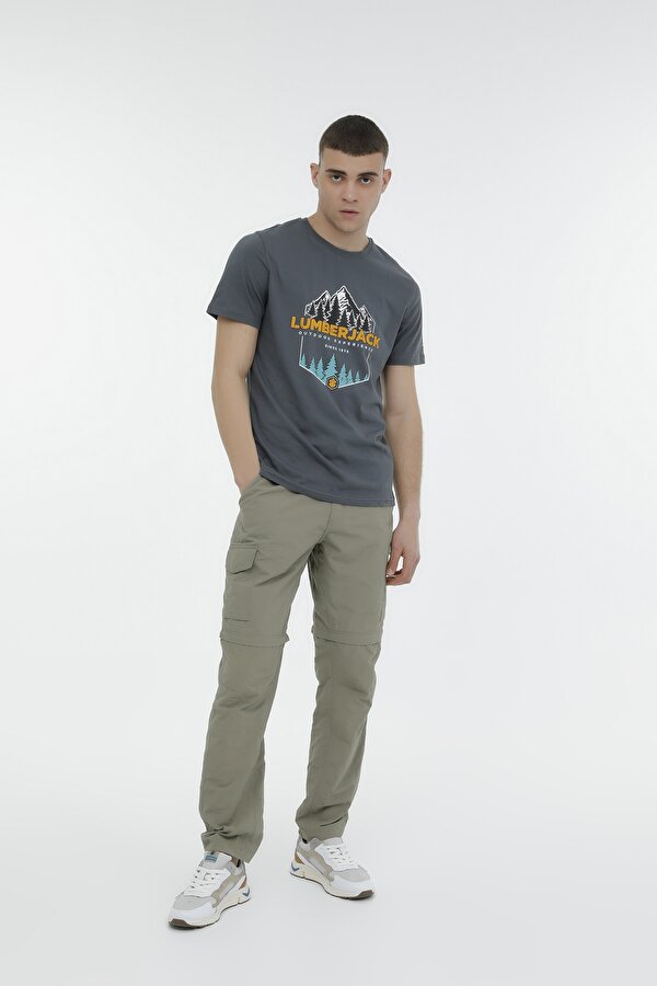 Lumberjack Ml Necroc 11Urbna16 3Fx Серый 023 Мужчина Футболка