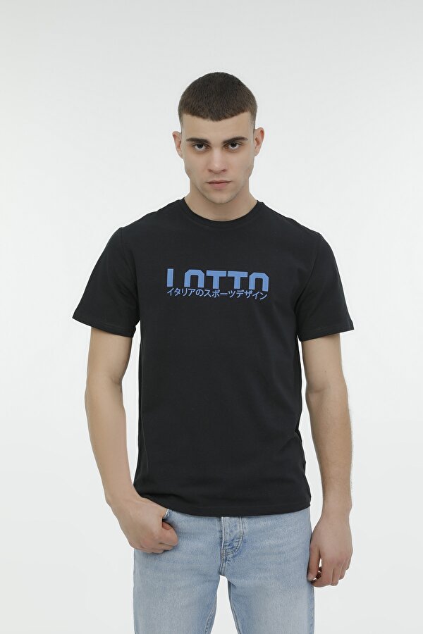 Lotto ML DIEGO-B 11LPM95 3FX Siyah Erkek Kısa Kol T-Shirt