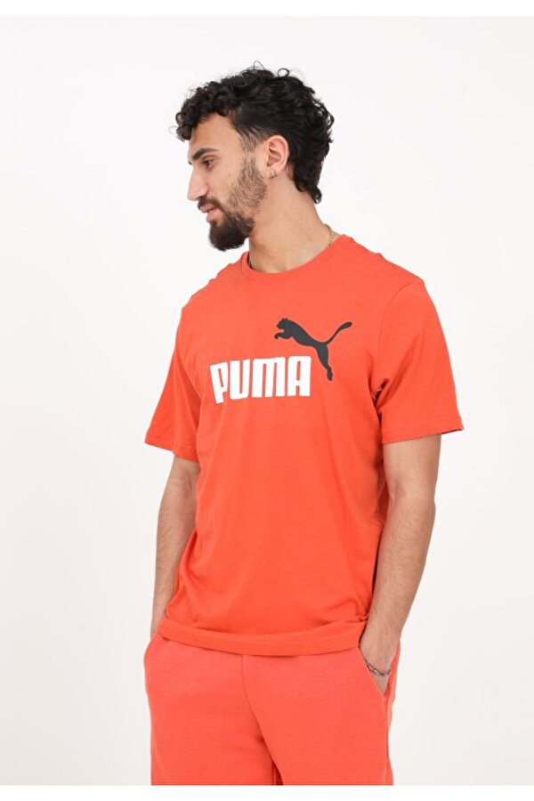 Puma Essentials+ 2 Color Logo Erkek Kısa Kollu Tişört 58675994
