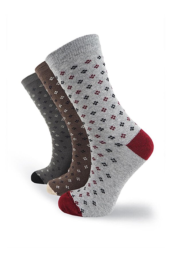 Black Arden Socks Puantiyeli Desenli Bayan Soket Çorap 3 Çift