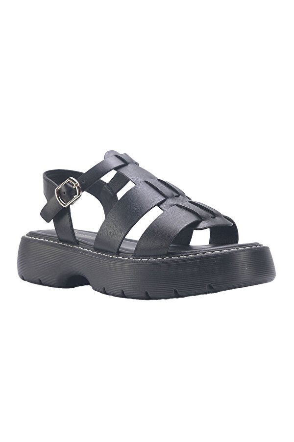 Lumberjack INT1223Y005 3FX BLACK Woman Thick Sole Sandals