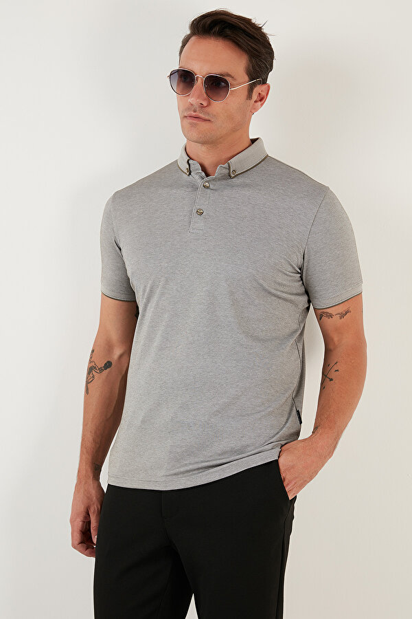 Buratti Erkek Polo T Shirt 646R1000 Küf-Beyaz