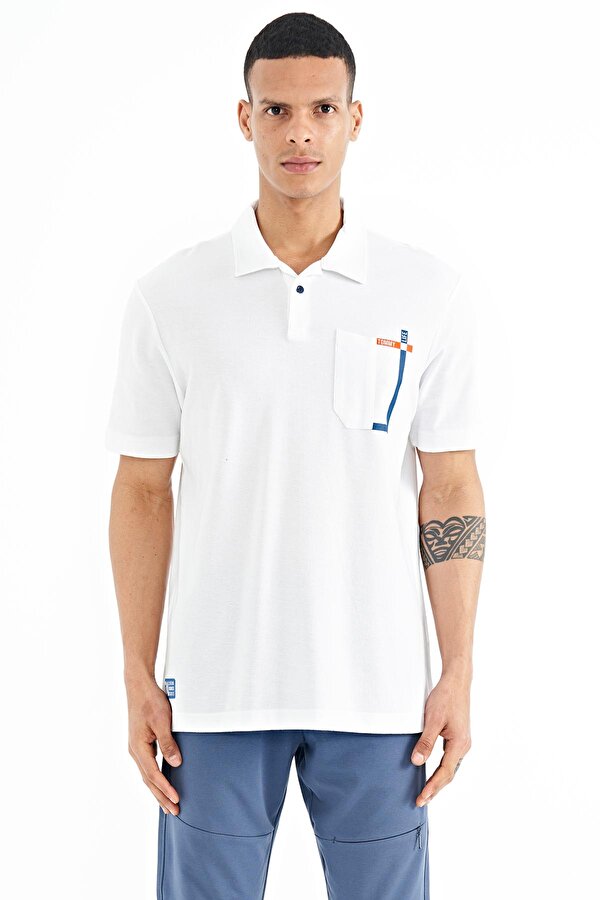Tommy Life Beyaz Cep Detaylı Baskılı Standart Kalıp Polo Yaka Erkek T-Shirt - 88241 Tommy Life Beyaz Cep Detaylı Baskılı Standart Kalıp Polo Yaka Erkek T-Shirt - 88241