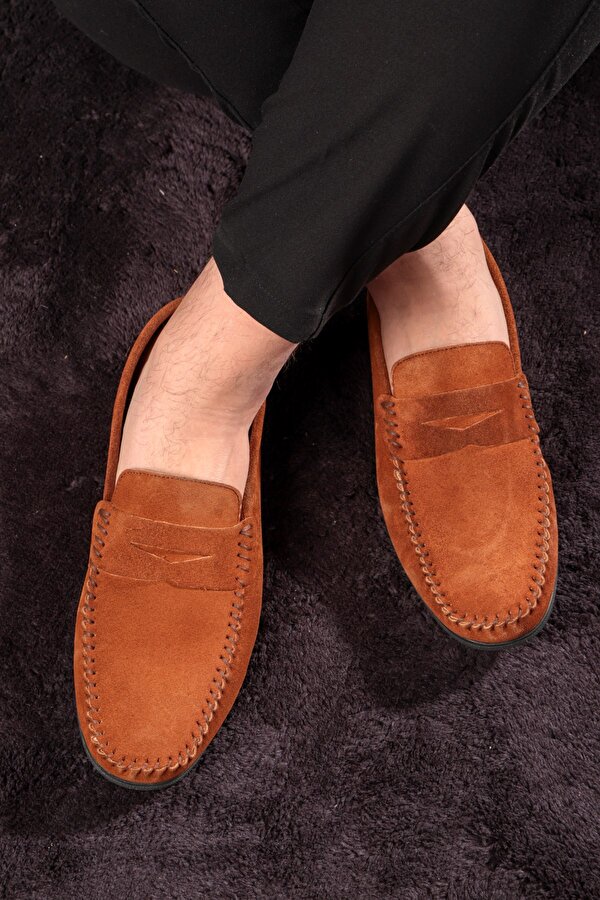 Ducavelli Naran Hakiki Deri Erkek Günlük Ayakkabı, Loafer Ayakkabı, Hafif Ayakkabı, Süet Ayakkabı