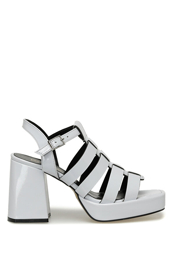 Butigo LONA 3FX Beyaz Kadın Topuklu Sandalet
