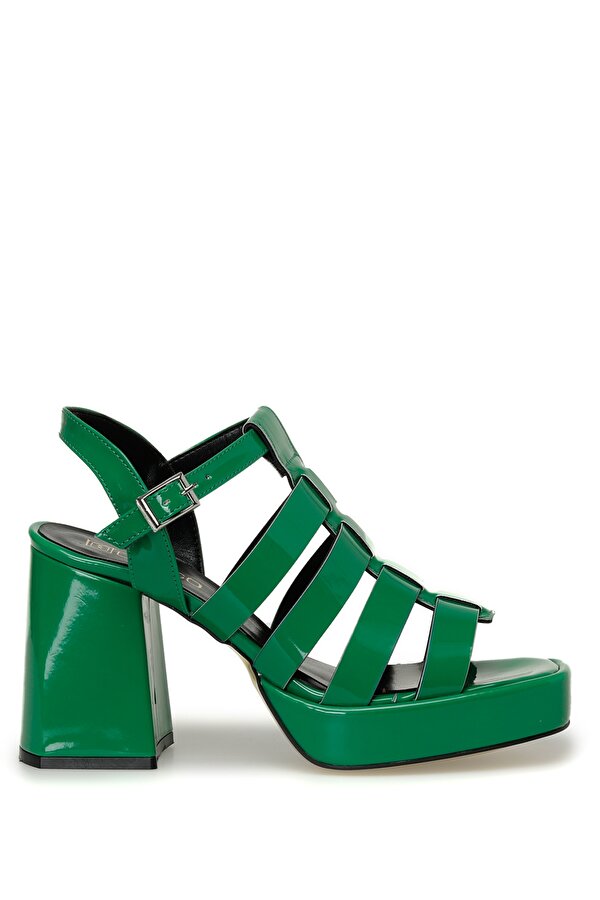 Butigo LONA 3FX Yeşil Kadın Topuklu Sandalet