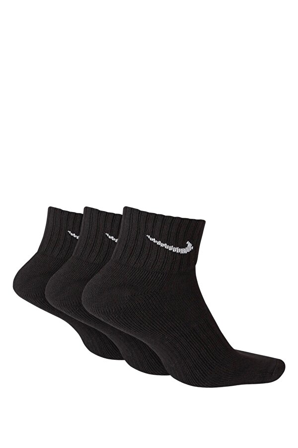 Nike U NK CUSH QTR 3PR-VALUE 1 Siyah Unisex Çorap