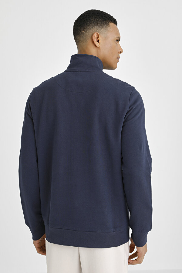 Lumberjack FULL ZIP SWEATSHIRT BASIC NAVY BLUE Man Sweatshirt