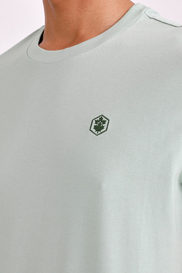 Lumberjack T-SHIRT BASIC SMALL LOGO L GREEN Man Sleeve T-Sh