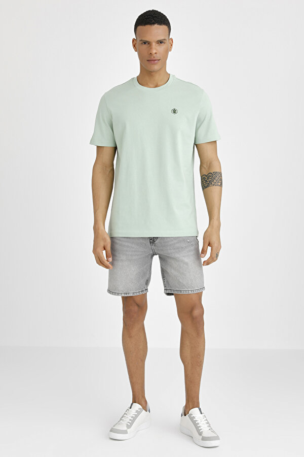 Lumberjack T-SHIRT BASIC SMALL LOGO L GREEN Man Sleeve T-Sh