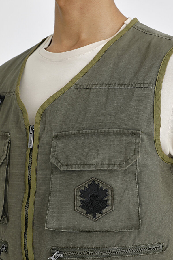 Lumberjack VEST SAFARI ARMY GREEN Man Jacket