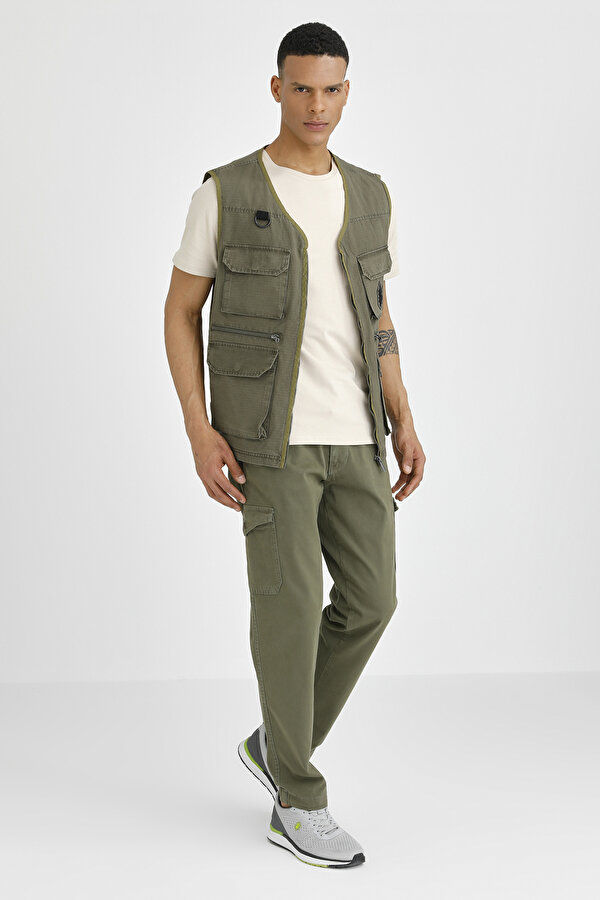 Lumberjack VEST SAFARI ARMY GREEN Man Jacket