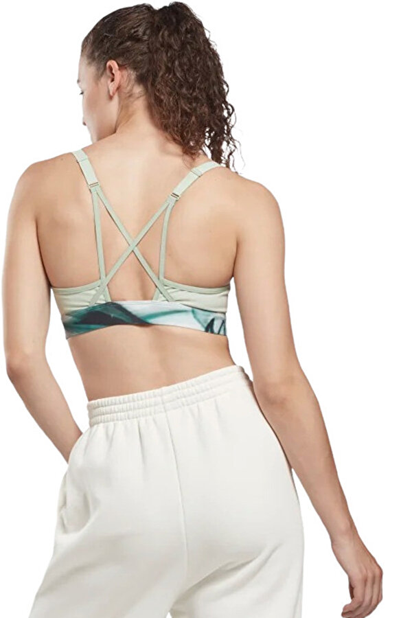 Reebok S Lux Strappy Bra L Зеленый 007 Женщина Топ