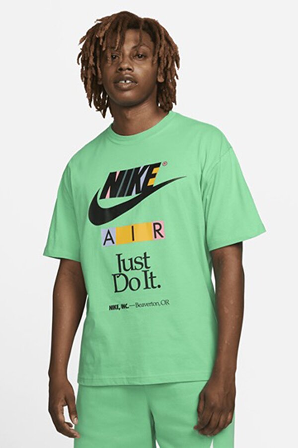 Nike M NSW TEE M90 NEW DNA HBR Yeşil Erkek Kısa Kol T-Shirt