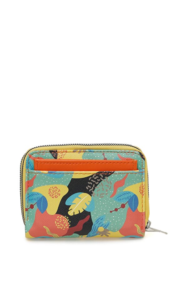 Butigo Colorful Pattern CZDN 3FX Çok Renkli Kadın Cüzdan