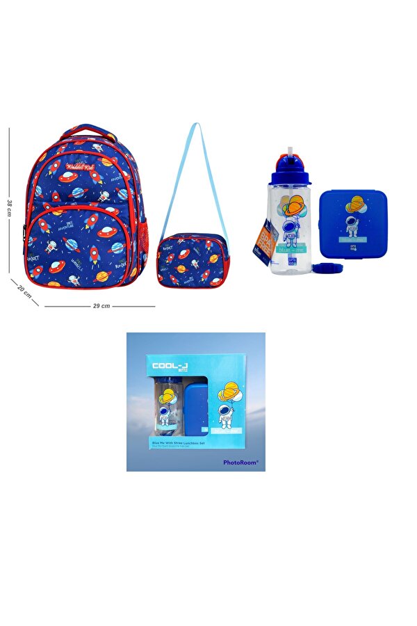 Waddell Uzay Desenli ASTRONOT 4 LÜ SET