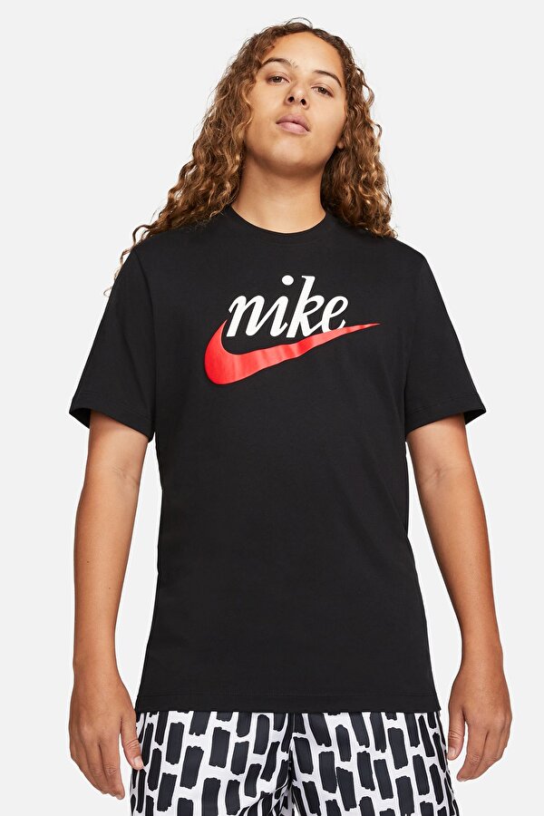 Nike M NSW TEE FUTURA 2 Siyah Erkek Kısa Kol T-Shirt