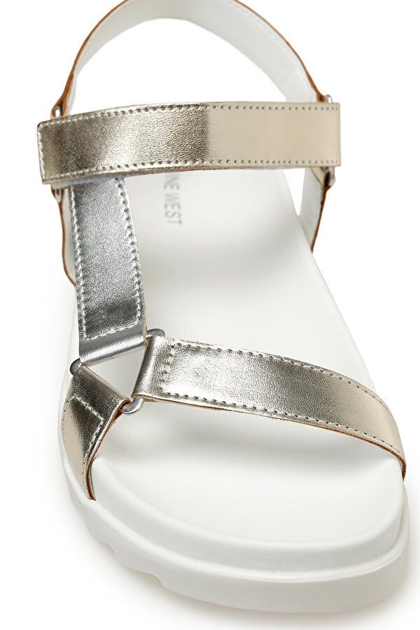 Nine West RESTE 3FX Altın Kadın Kalın Taban Sandalet